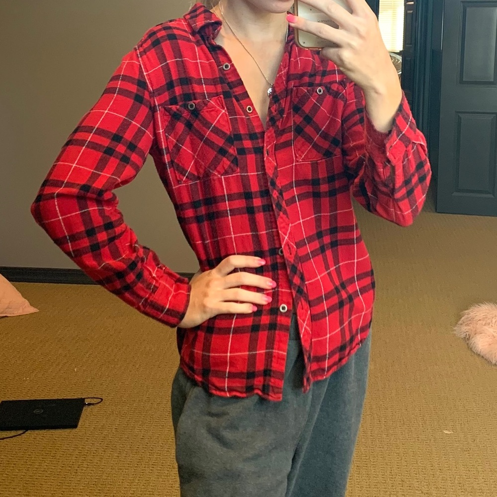LA Hearts flannel